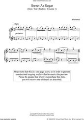 Sweet As Sugar (from 'For Children', Volume 1)