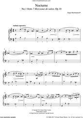 Nocturne (No.1 from 7 Morceaux de salon, Op.10)