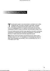 Percussion Instruments: Purchasing, Maintenance, Troubleshooting, and More