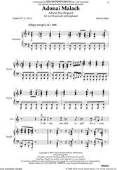 Adonai Malach Satb, Solo, Keyboard Sacred Chroal