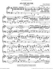 An Die Musik (To Music) (arr. Lawrence Rosen)