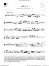 Allegro (from Clarinet Quintet, K.581) (Grade 7 List A2 from the ABRSM Clarinet syllabus from 2022)