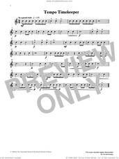 Tempo Timekeeper from Graded Music for Snare Drum, Book I
