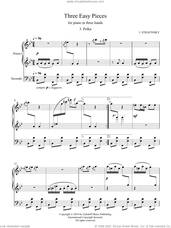 Three Easy Pieces for piano in three hands 3. Polka