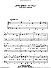 Can't Fight The Moonlight for piano solo