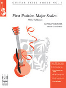 No. 1, First Position Major Scales