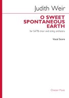 O Sweet Spontaneous Earth (Vocal Score)