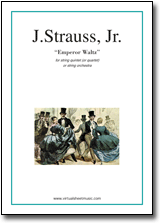 Vienna Waltzes by Strauss New Year sheet music