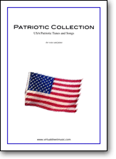 Patriotic sheet music collection cover