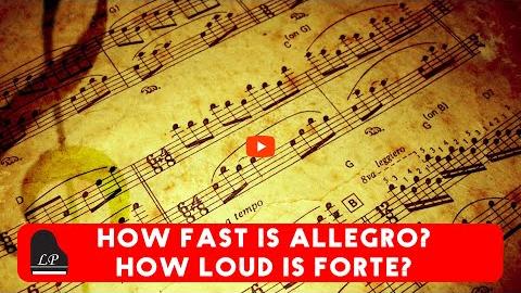 How Fast is Allegro? How Loud is Forte?