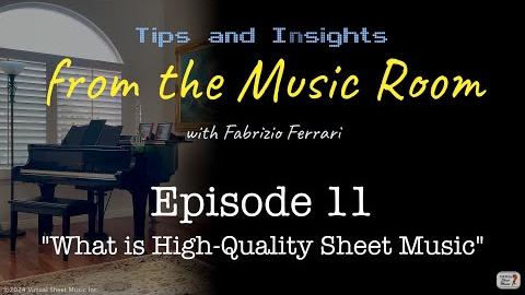 What is High-Quality Sheet Music