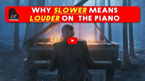 Why Slower Means Louder on the Piano