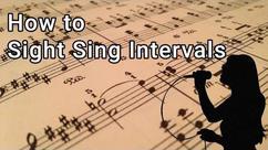 How to Sight Sing Intervals