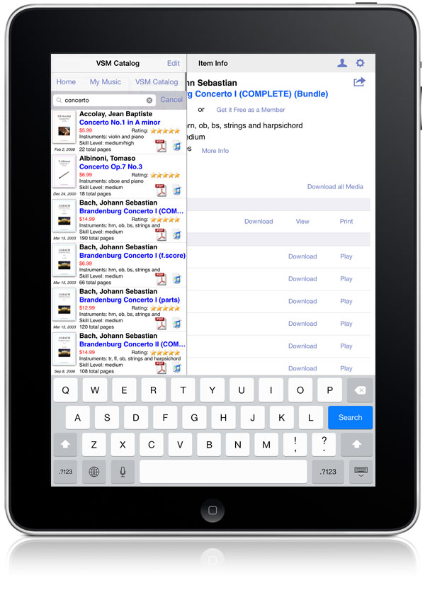 New iPad/iPhone sheet music viewer by Virtual Sheet Music
