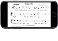 Virtual Sheet Music Christmas Carols iPhone iPod Touch application
