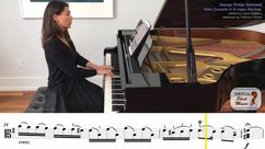 Concerto in G major, 3rd mov. for viola and piano