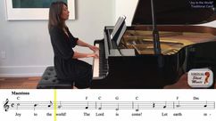 Joy to the World for voice or other instruments and piano