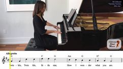 Twinkle Twinkle Little Star for voice or other instruments and piano