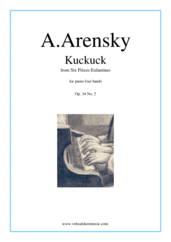 Six Pieces Enfantines Op.34 No.2 - Kuckuck