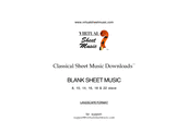 Blank Sheet Music - Manuscript Paper (landscape)