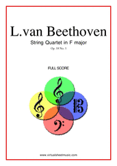 Quartet Op.18 No.1 in F major (f.score)