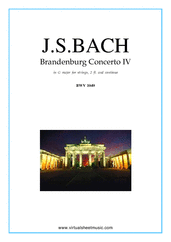 Brandenburg Concerto IV (parts)