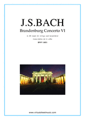 Brandenburg Concerto VI (parts)