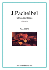 Canon in D &amp; Gigue (f.score)