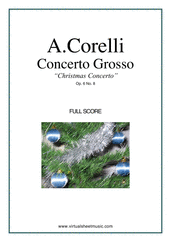 Concerto Grosso Op.6 No.8 - &quot;Christmas&quot; (f.score)