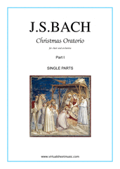 Christmas Oratorio, part I (parts)