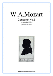 Concerto No. 5 in A major K219