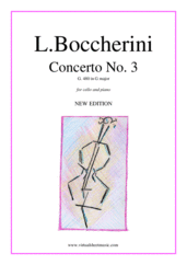 Concerto No.3 G. 480 in G major (NEW EDITION)