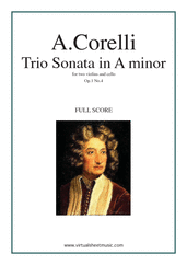 Trio Sonata in A minor Op.1 No.4 (f.score)