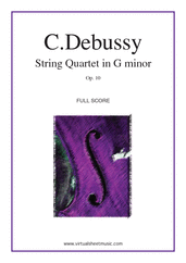 String Quartet in G minor Op.10 (f.score)