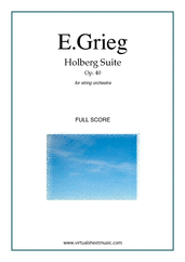 Holberg Suite Op.40 (f.score)