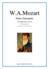 Concerto No.1 K412 (transposed in C major)