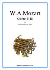 Quintet in Eb K407 (parts)