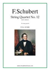 Quartet No. 12 in C minor (f.score)