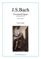 Toccata &amp; Fugue in D minor BWV 565 (f.score)