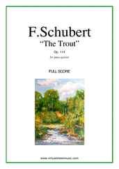 The Trout, Piano Quintet Op.114 (f.score)