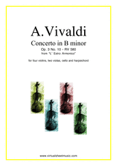 Concerto in B minor Op.3 No.10 RV 580 (parts)
