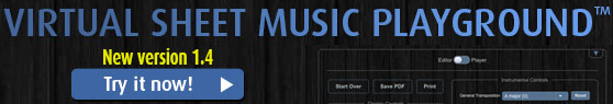 Virtual Sheet Music Playground™