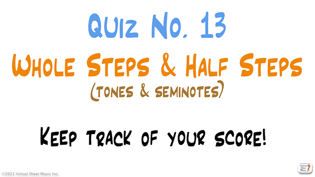 Whole Steps and Half Steps