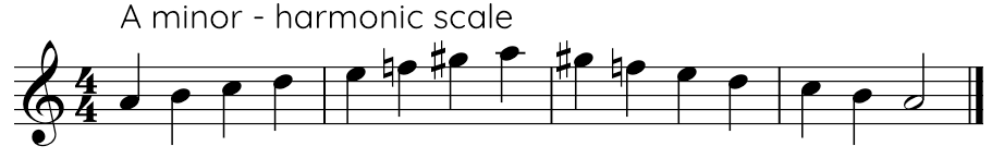 Harmonic Minor Scale