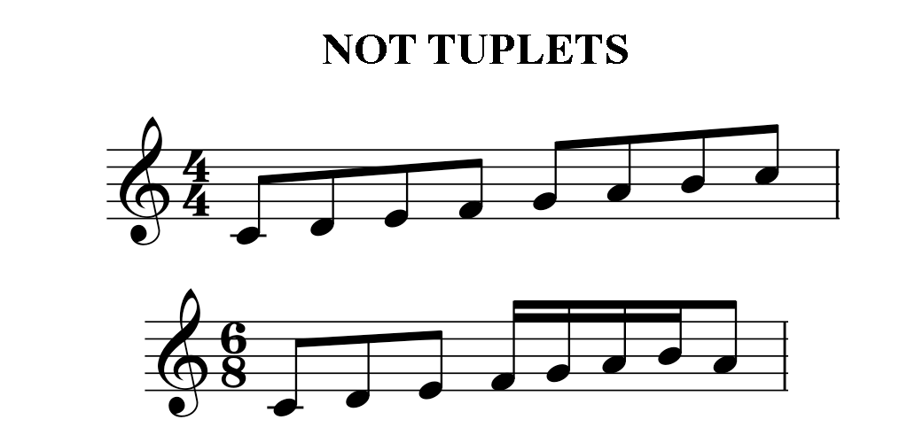 Examples of Not Tuplets
