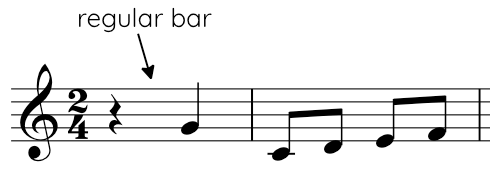 No upbeat example 2